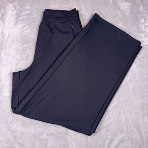 Ninepine Asana Wide Pant Women Small Gray Technical Athleisure‎ Pants High Rise